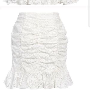 LACE mini skirt